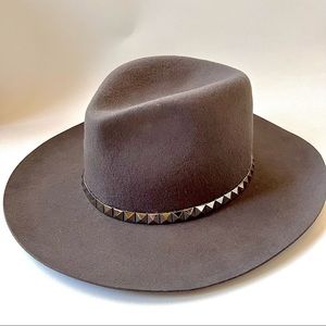 Gray Olive & Pique wide brim hat